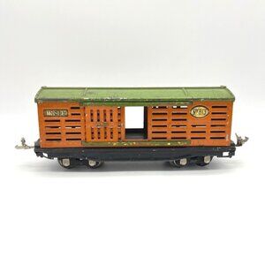 Lionel‎ Lines No 813 Tin Litho Livestock Cattle Car Toy Train Vintage O Gauge